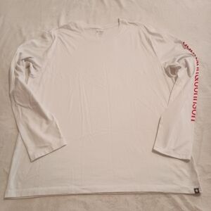 Figs Super Soft Long Sleeve Under Scrub Men's Size XL White J&J Graphic